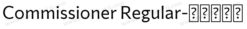 Commissioner Regular字体转换
